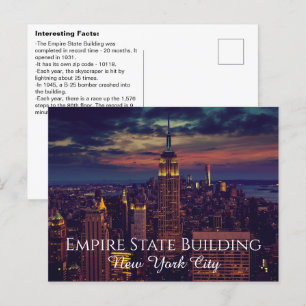 Interessante Empire State Building Feiten Briefkaart