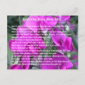 Interessante feiten over april briefkaart (Voorkant)