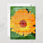 interessante feiten over oktober briefkaart (Voorkant / Achterkant)