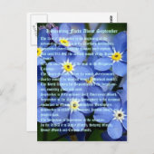 interessante feiten over september briefkaart (Voorkant / Achterkant)