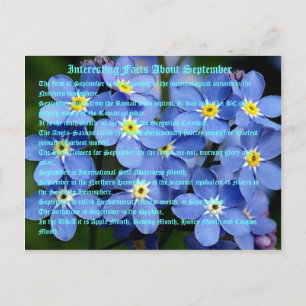 interessante feiten over september briefkaart