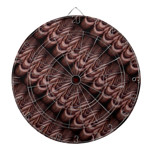 Interessante foto, tegels met perspectief dartbord (Voorkant)