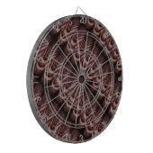 Interessante foto, tegels met perspectief dartbord (Voorkant Links)