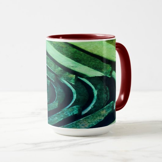 Interessante foto, tegels met perspectief mok (Voorkant rechts)