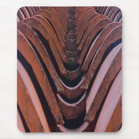 Interessante foto, tegels met perspectief muismat (Voorkant)