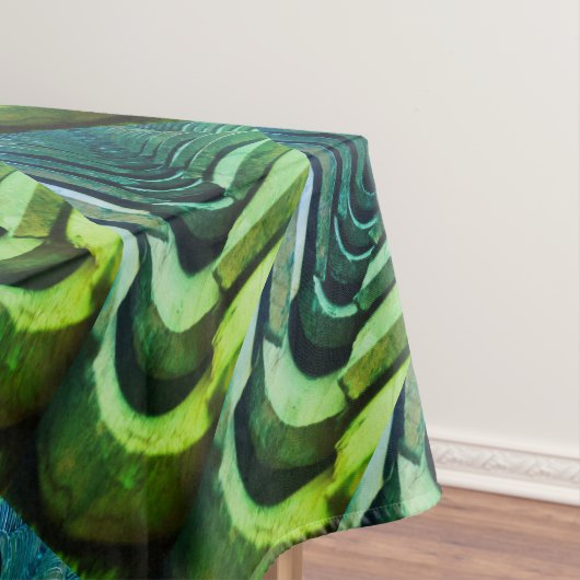 Interessante foto, tegels met perspectief tafelkleed (Voorbeeld)