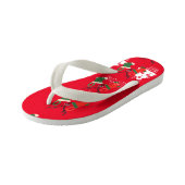 Interessante Kerst op komst doe-het-zelf Kinder Teenslippers (Schuin)