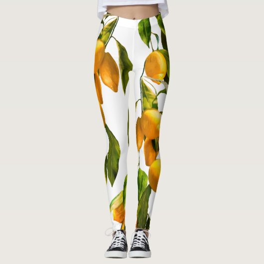 Interessante leggings van citroenen (Voorkant)