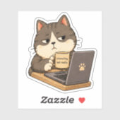 Interessante Niet Echt Kattensticker Sticker (Vel)