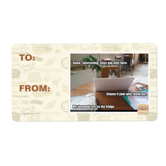 Interessante sites etiket (Voorkant)