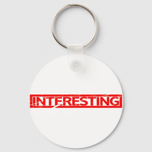 Interessante stempel sleutelhanger (Voorkant)