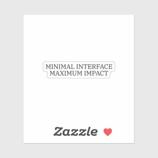 Interface Protocol | Minimal Interface Technical  Sticker (Vel)