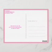 Interfaith 4 Photo Simple Modern Pink Gold Folie Feestdagen Briefkaart (Achterkant)