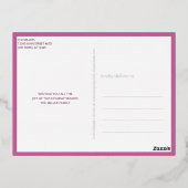 Interfaith 4 Photo Simple Modern Purple Gold Folie Feestdagen Briefkaart (Achterkant)