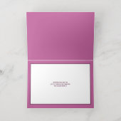 Interfaith 4 Photo Trendy Simple Purple Gold Folie Feestdagenkaart (Binnenlaag)