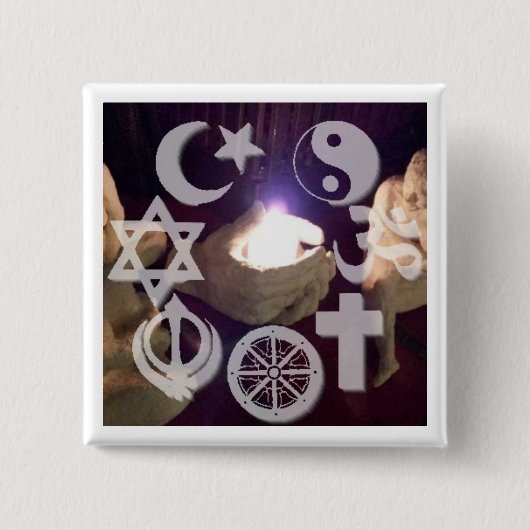Interfaith button with light (Voorkant)