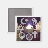 Interfaith, Coexist Fire Magnet (Voorkant / Achterkant)