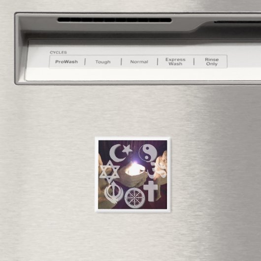 Interfaith, Coexist Fire Magnet (Insitu (Vaatwasser))