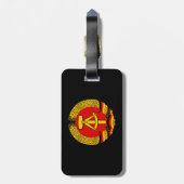 INTERFLUG - National Airline of DDR, East Germany Bagagelabel (Achterkant verticaal)