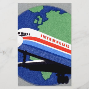 INTERFLUG - National Airline of DDR, East Germany Briefpapier