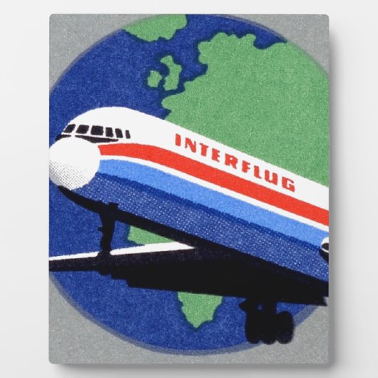 INTERFLUG - National Airline of DDR, East Germany Fotoplaat (Voorkant)