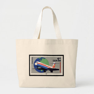 INTERFLUG - National Airline of DDR, East Germany Grote Tote Bag