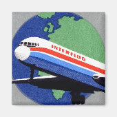 INTERFLUG - National Airline of DDR, East Germany Magneet (Voorkant)