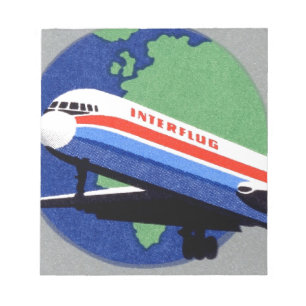 INTERFLUG - National Airline of DDR, East Germany Notitieblok