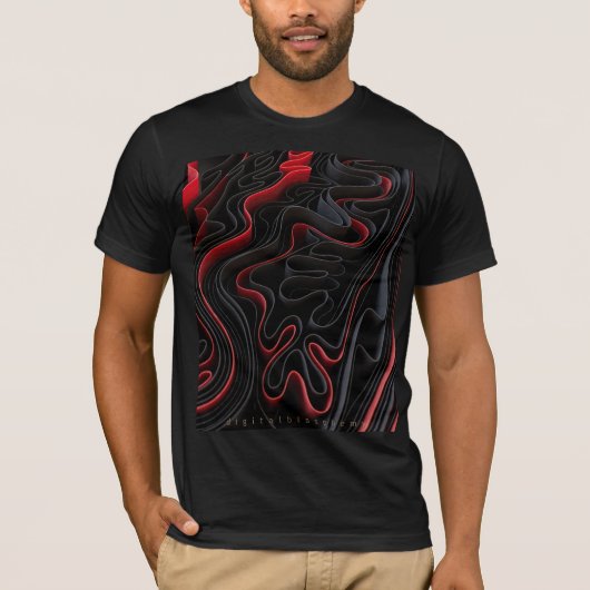 Interfold Zwart T-shirt (Voorkant)