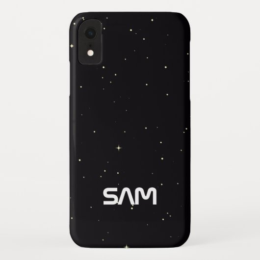 Intergalactisch Monogram interplanetair Case-Mate iPhone Case (Achterkant)