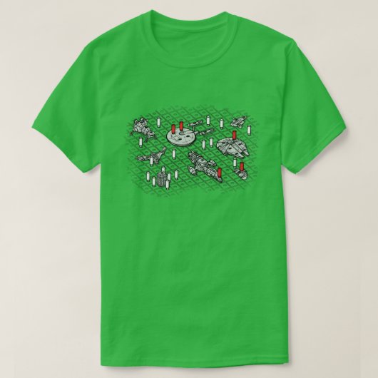 Intergalactisch slagschip t-shirt (Design voorkant)