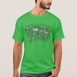Intergalactisch slagschip t-shirt