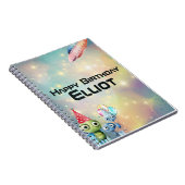 Intergalactisch verjaardagsherinneringenboek notitieboek (Rechterzijde)