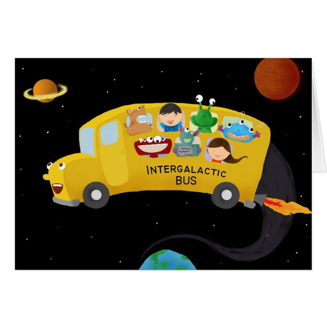 intergalactische bus (Voorkant Horizontaal)