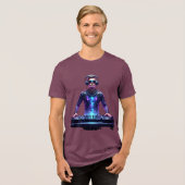Intergalactische DJ – Kosmische Beats T-Shirt (Voorkant volledig)
