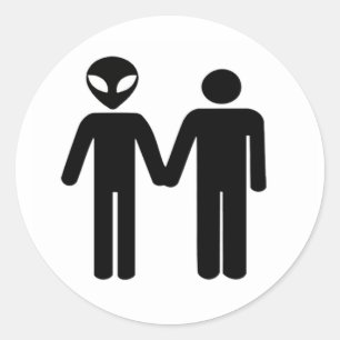 intergalactische eenheid ronde sticker