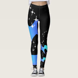 Intergalactische golf leggings