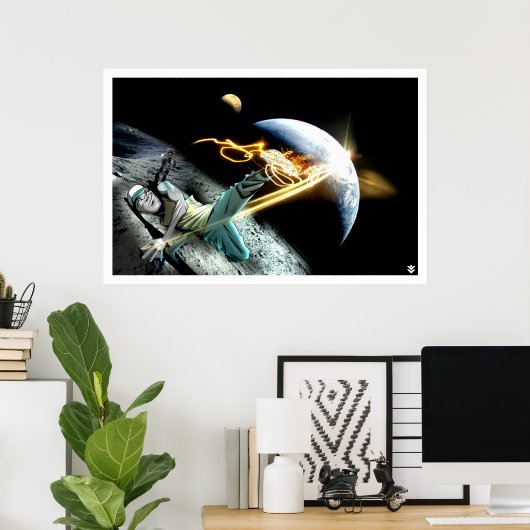 Intergalactische jongen poster (Thuiskantoor)