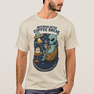intergalactische koffiepauze t-shirt