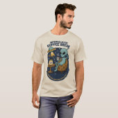 intergalactische koffiepauze t-shirt (Voorkant volledig)