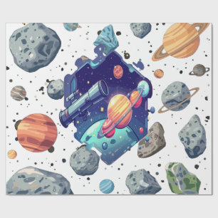 Intergalactische Nevel Gift Wrap Wit Cadeaupapier