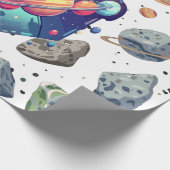 Intergalactische Nevel Gift Wrap Wit Cadeaupapier (Hoek)