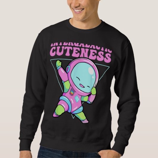 Intergalactische schattigheid buitenaardse dabbing trui (Voorkant)