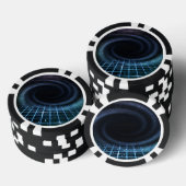Intergalactische Sci-Fi-achtergrond Poker Chips (Opstapeling)
