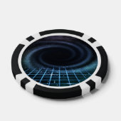 Intergalactische Sci-Fi-achtergrond Poker Chips (Enkel)