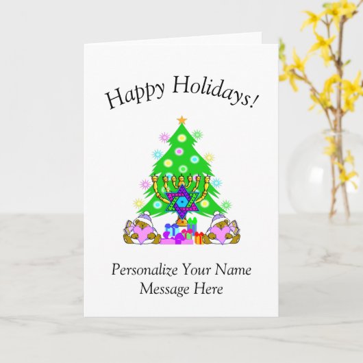 InterGeloof Prettige feestdagen Kaart (Gele Bloem)