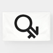 Intergender-gendersymbool Spandoek (Horizontaal)