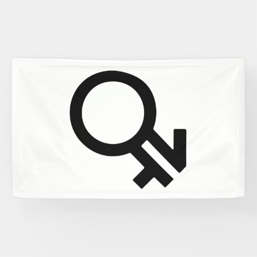 Intergender-gendersymbool Spandoek (Horizontaal)