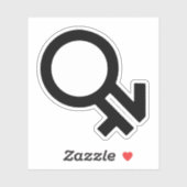Intergender Geslachts Symbool Sticker (Vel)