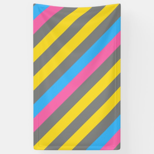 Intergender Pride Flag  Spandoek (Verticaal)